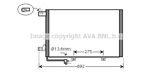 AVA QUALITY COOLING Конденсатор, кондиционер MS5578